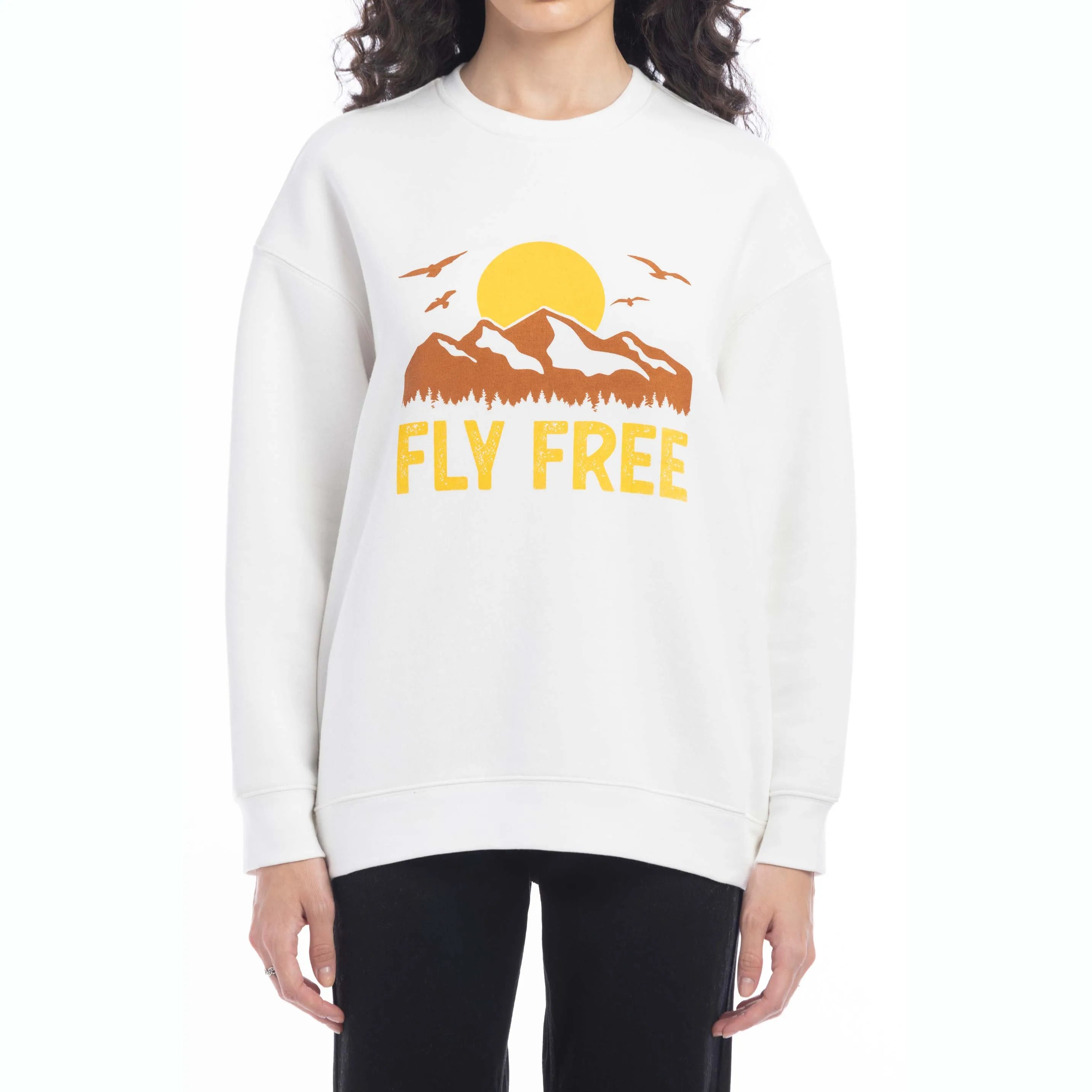 Fly Free Oversized Sweatshirt sold by Myra Bag product image thumbnail 2