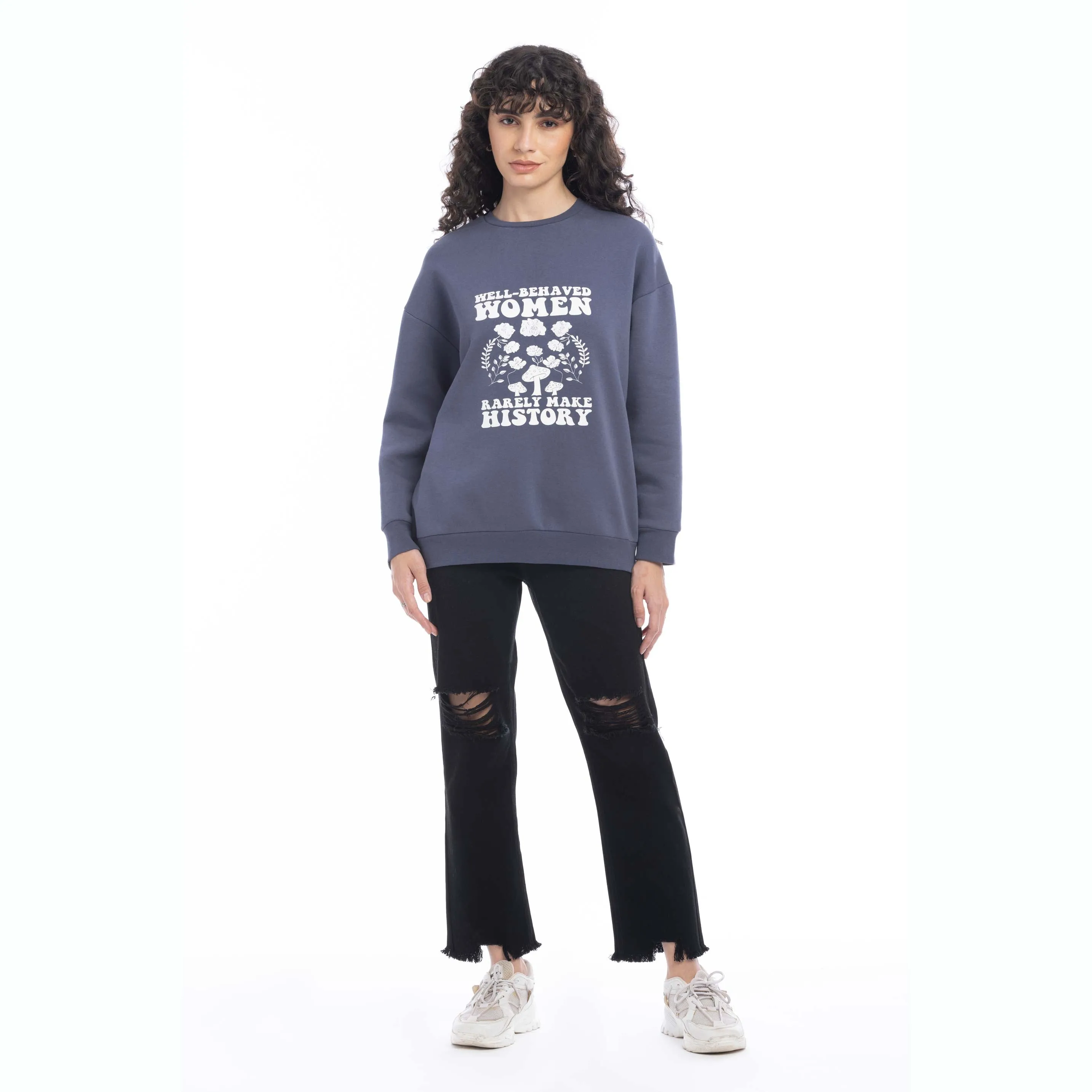 Well-Behaved Women Oversized Sweatshirt sold by Myra Bag