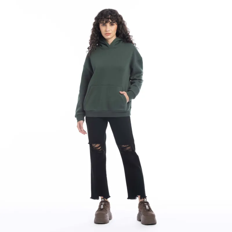 Carmen Hoodie in Forest Green sold by Myra Bag