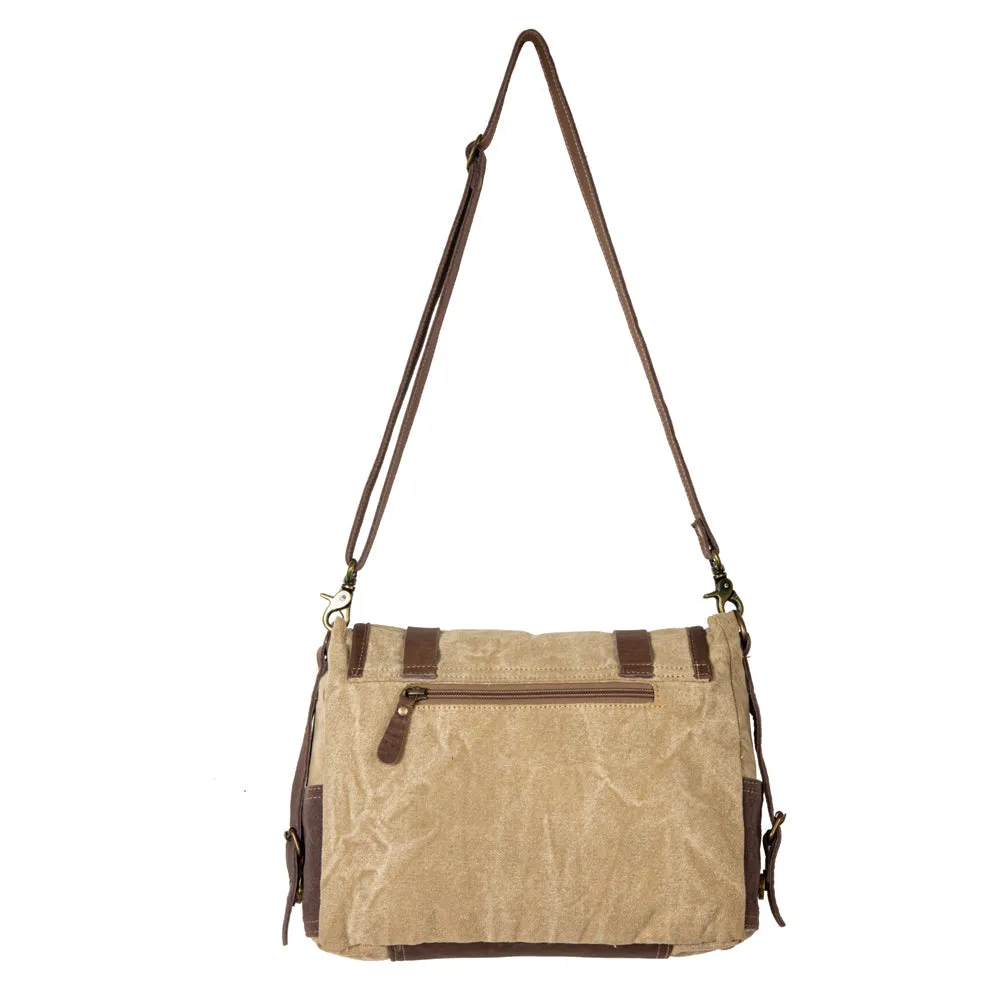 Vintage Patchwork Satchel Messenger Bag sold by Myra Bag product image thumbnail 5