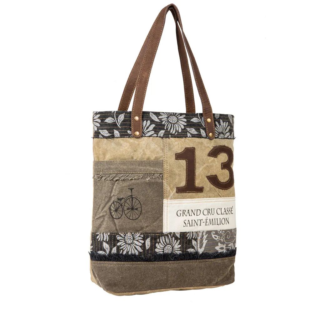 French Countryside Lucky 13 Patchwork Tote Bag sold by Myra Bag product image thumbnail 2