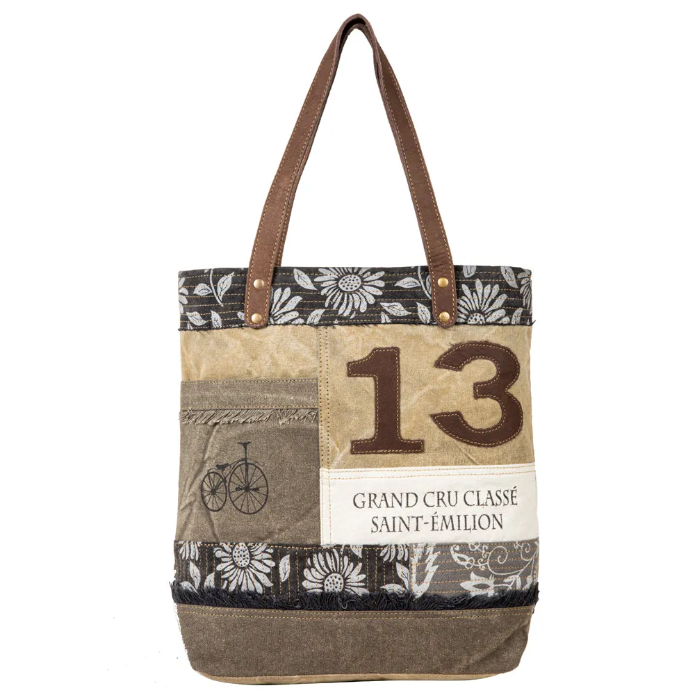 French Countryside Lucky 13 Patchwork Tote Bag sold by Myra Bag product image thumbnail 4