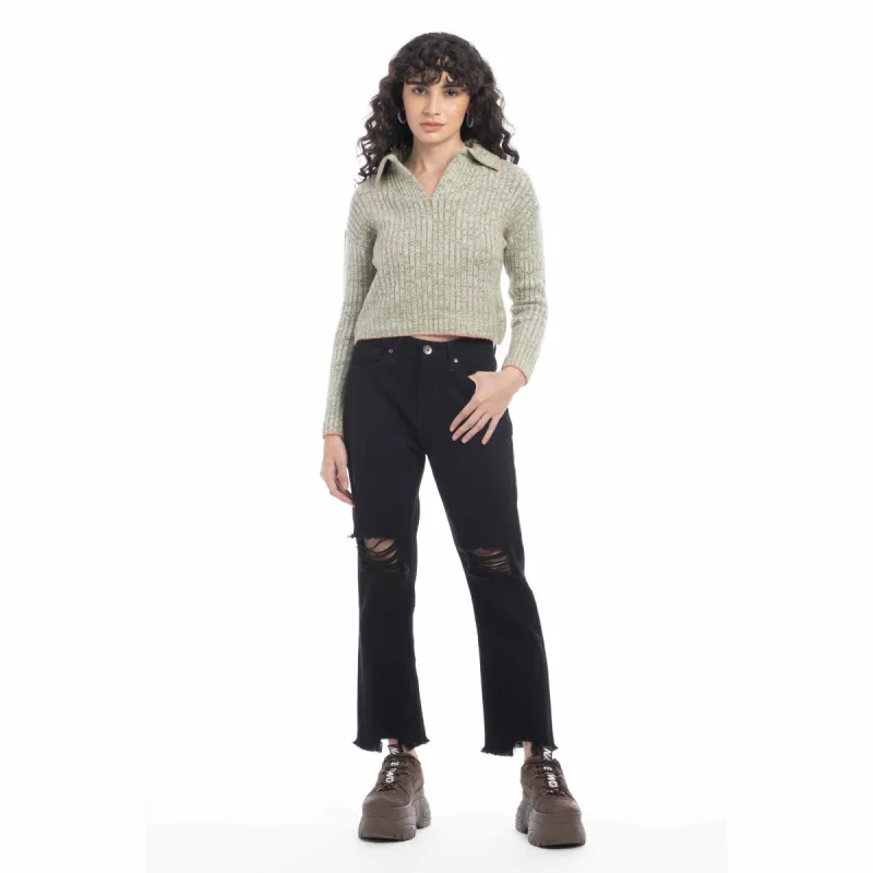 Hallie Contoured Knit Sweater sold by Myra Bag