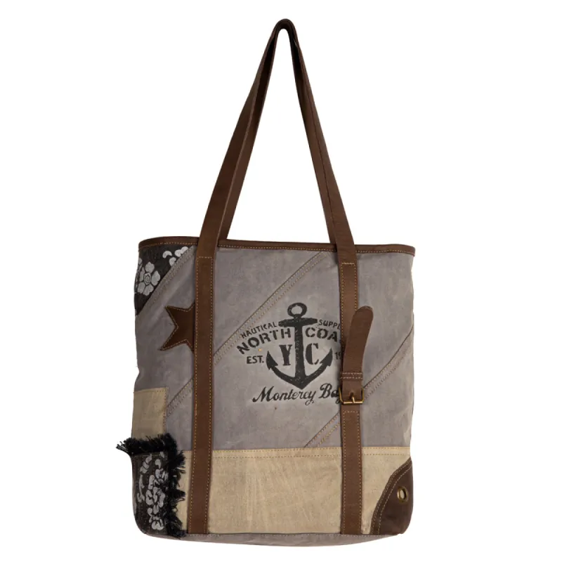 Vintage Adventurer Tote Bag made by Myra Bag
