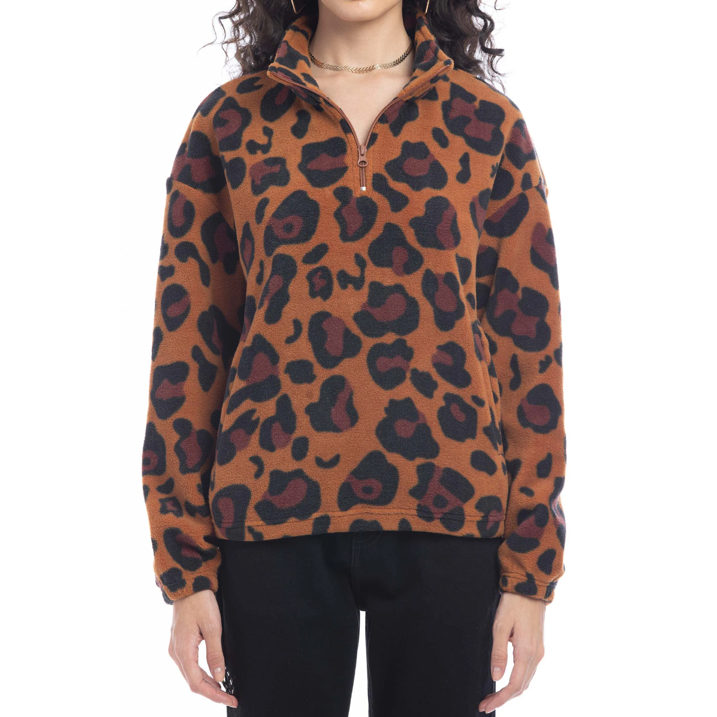 Maren High Collar Jacket in Animal Print sold by Myra Bag product image thumbnail 2