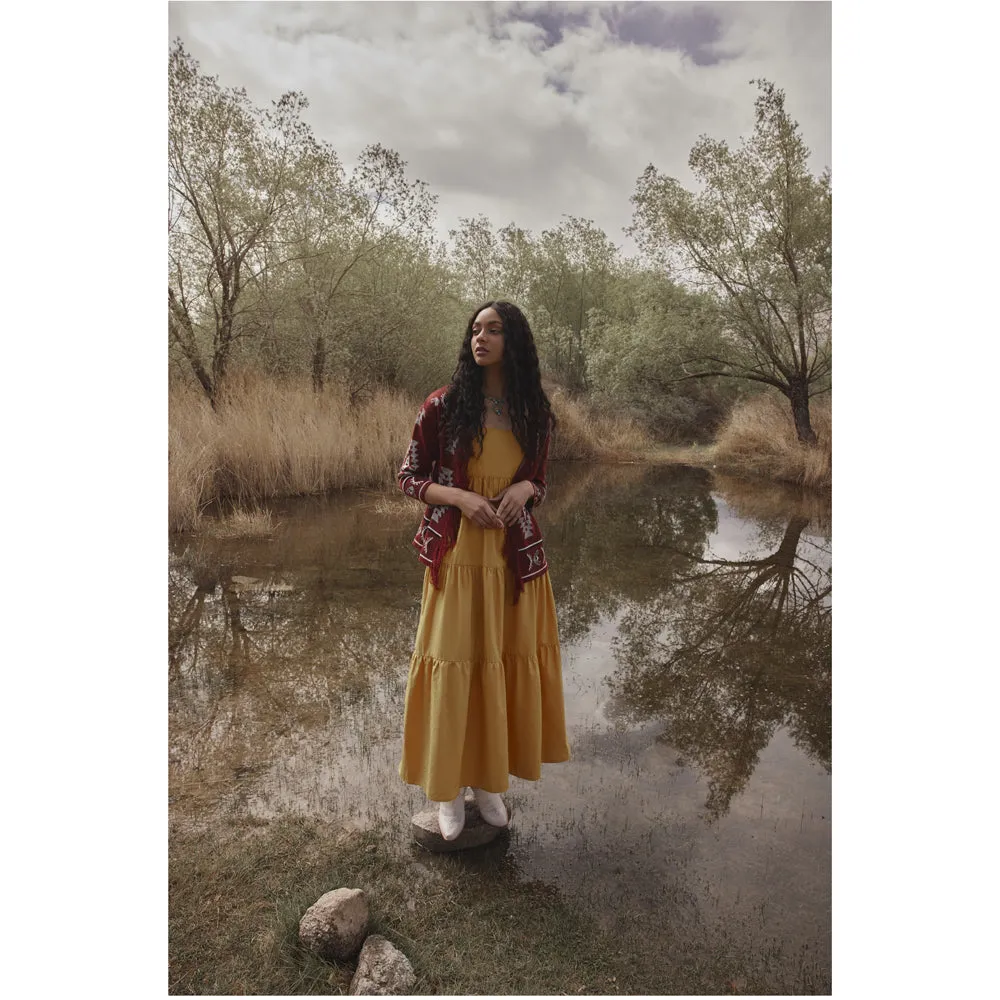 Ophelia Savannah Pattern Fringed Cardian sold by Myra Bag product image thumbnail 3