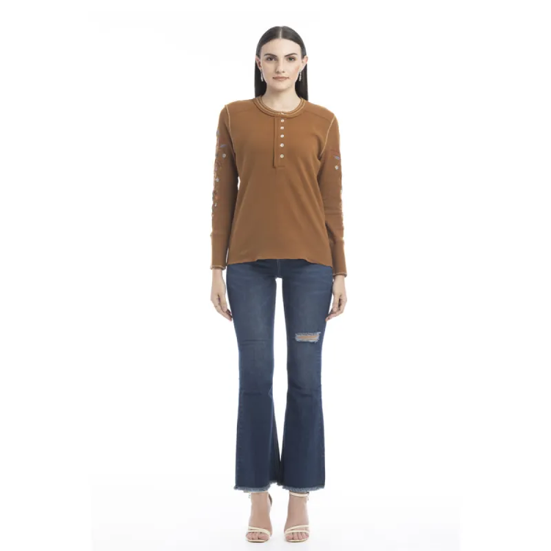 Oaklynn Round Neck T-Shirt sold by Myra Bag