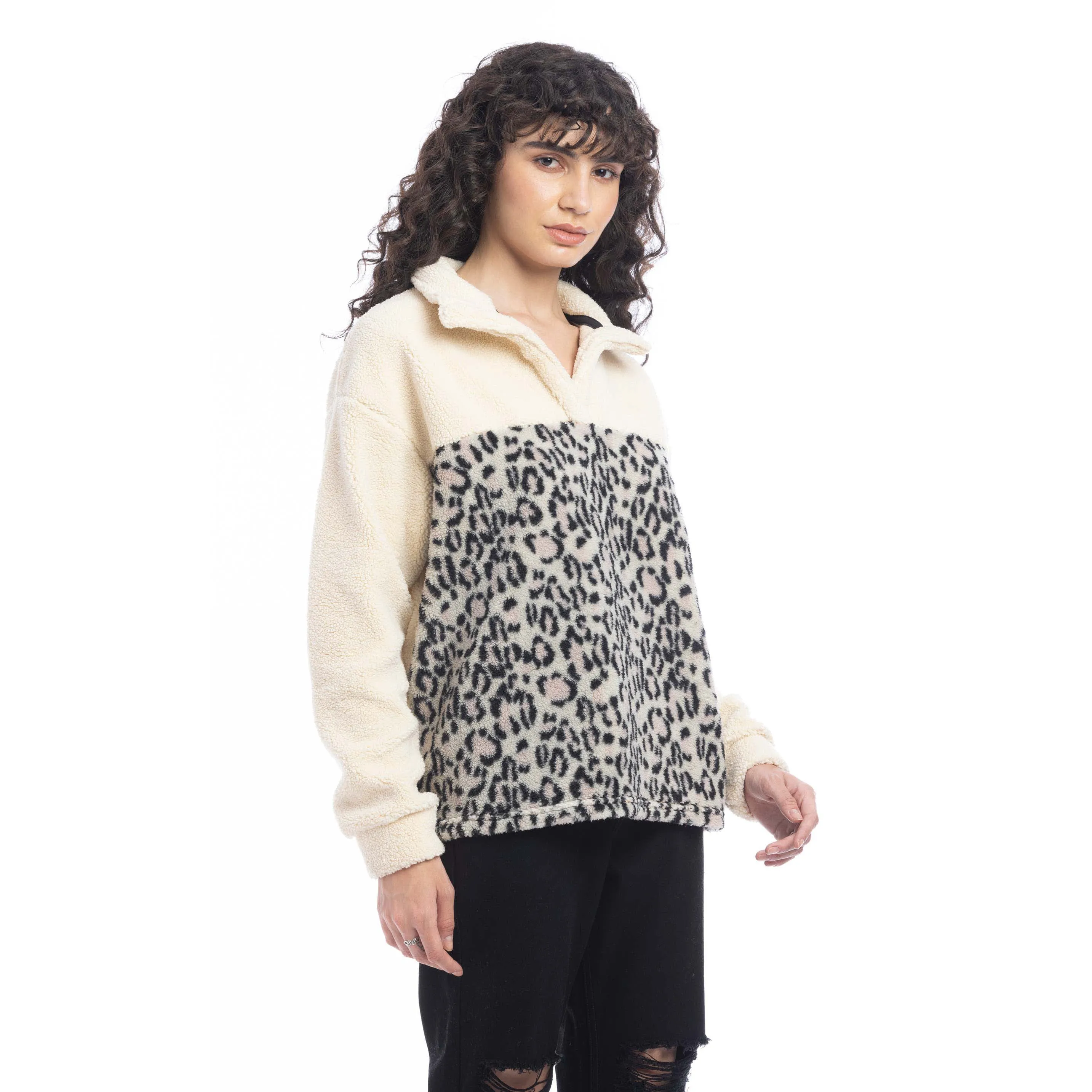 Bristol Animal Print Fleece Jacket sold by Myra Bag product image thumbnail 5