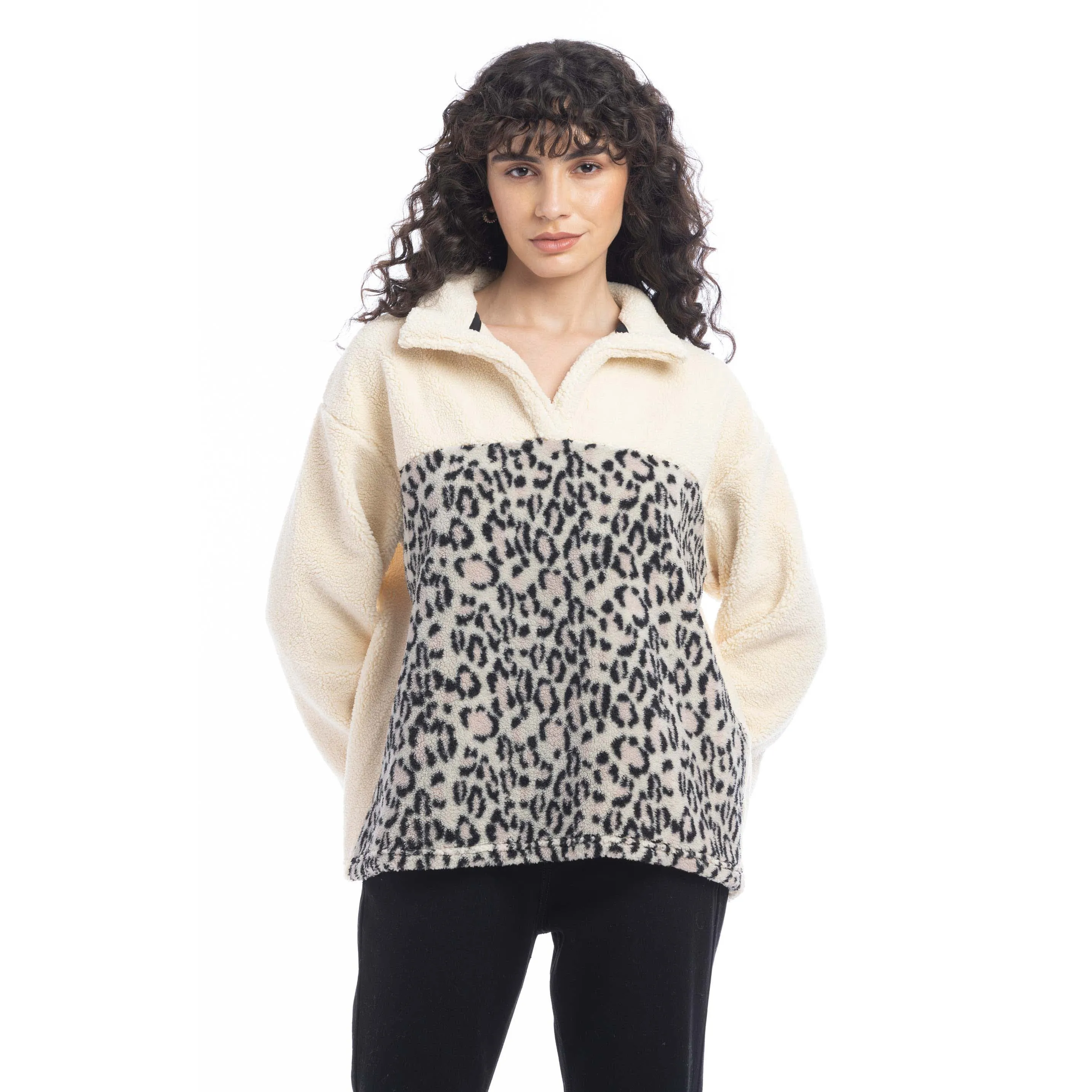 Bristol Animal Print Fleece Jacket sold by Myra Bag product image thumbnail 3