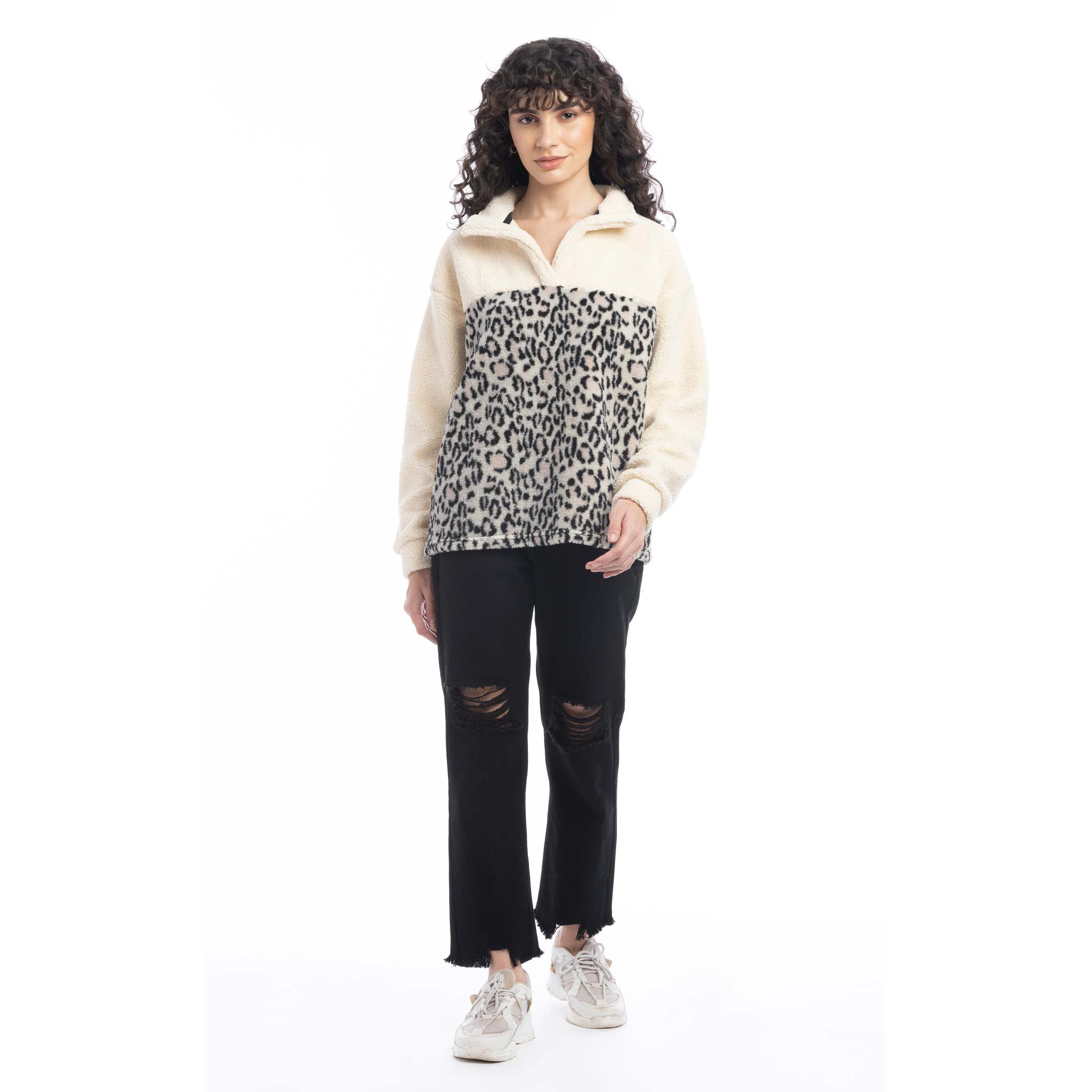 Bristol Animal Print Fleece Jacket sold by Myra Bag