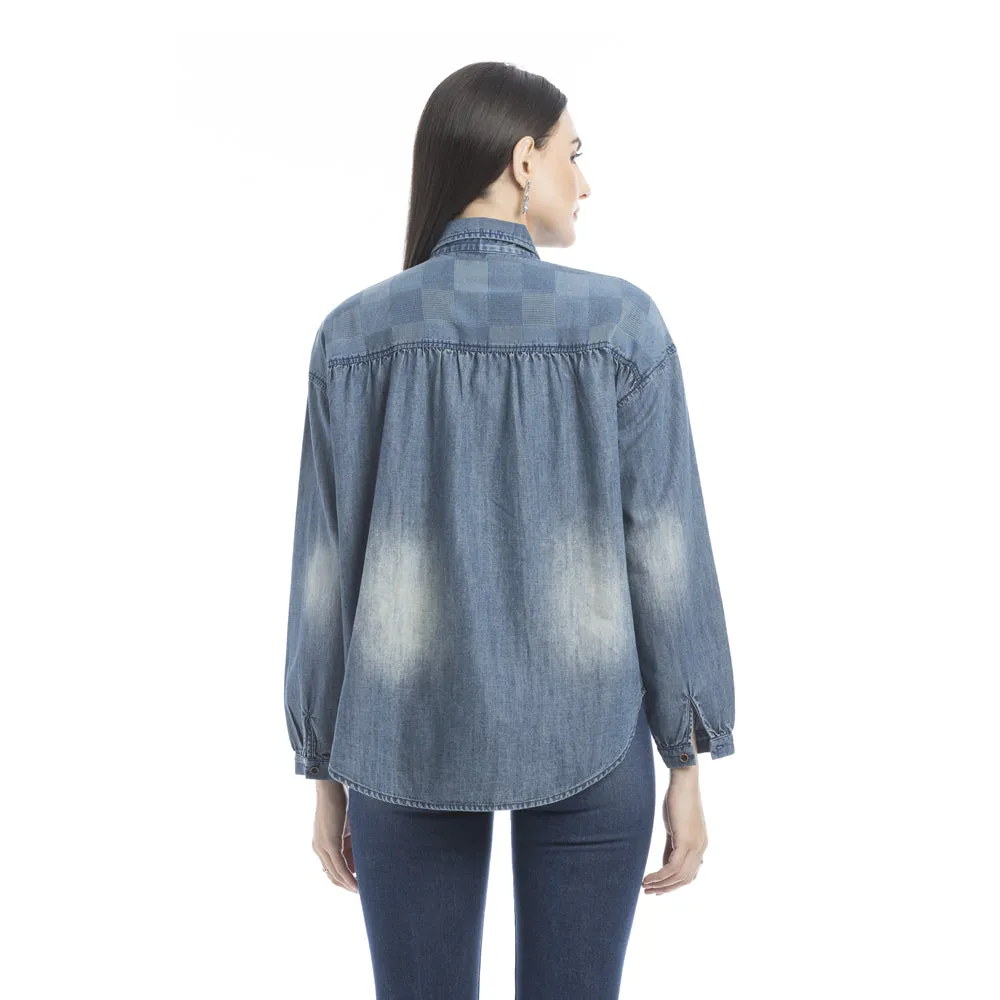 Harlow Denim Shirt sold by Myra Bag product image thumbnail 5