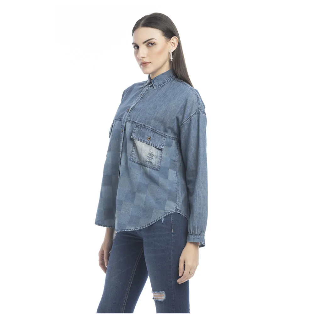 Harlow Denim Shirt sold by Myra Bag product image thumbnail 3
