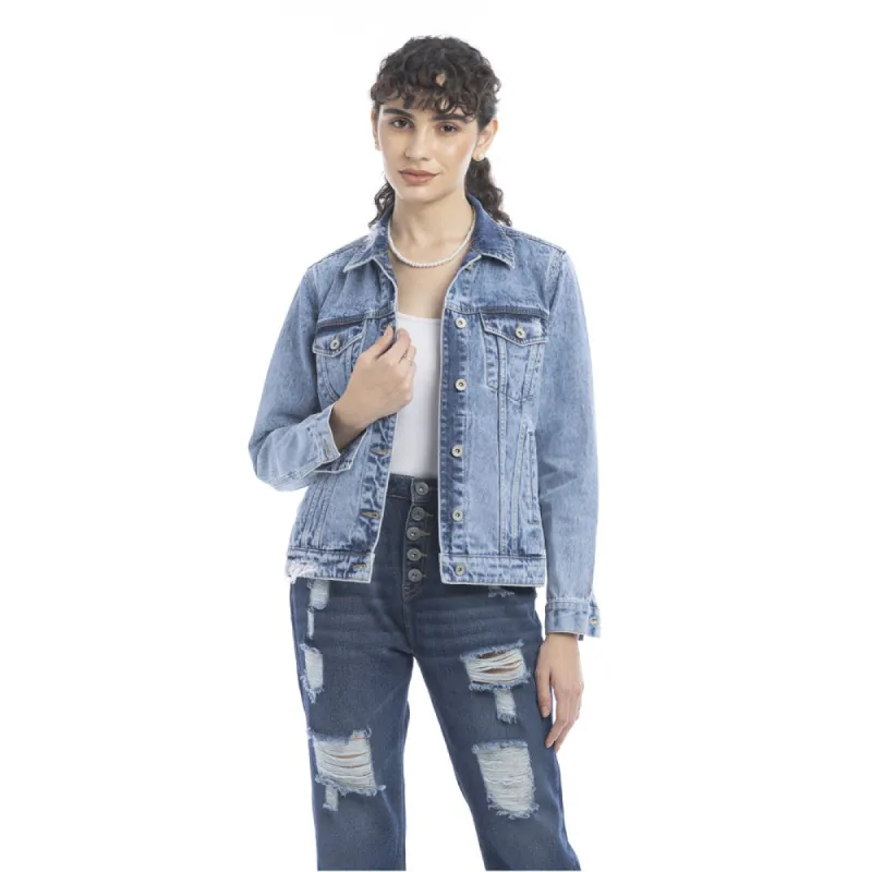 Cassie Classic Denim Jacket made by Myra Bag