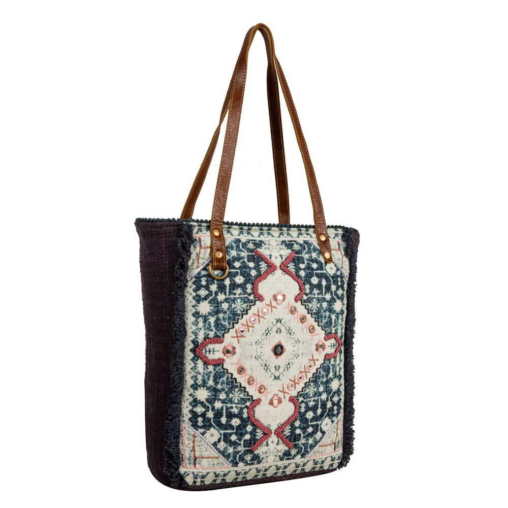 Homestyle Warmth Embroidered Tote Bag sold by Myra Bag product image thumbnail 2