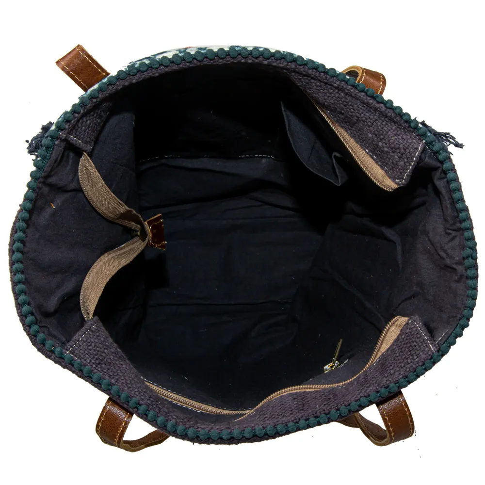 Homestyle Warmth Embroidered Tote Bag sold by Myra Bag product image thumbnail 4