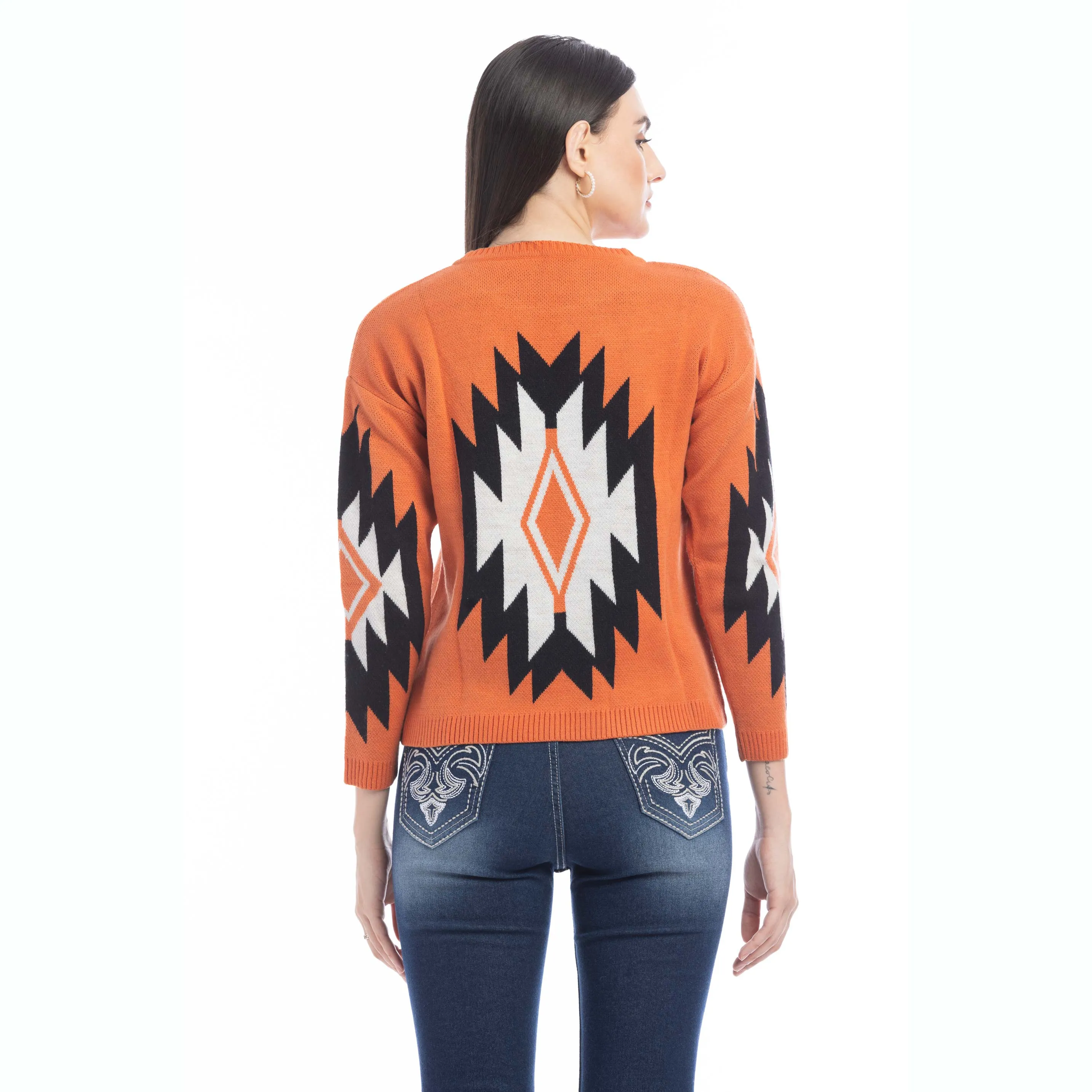 Rosemary Plains Geometric Print Sweater sold by Myra Bag product image thumbnail 3