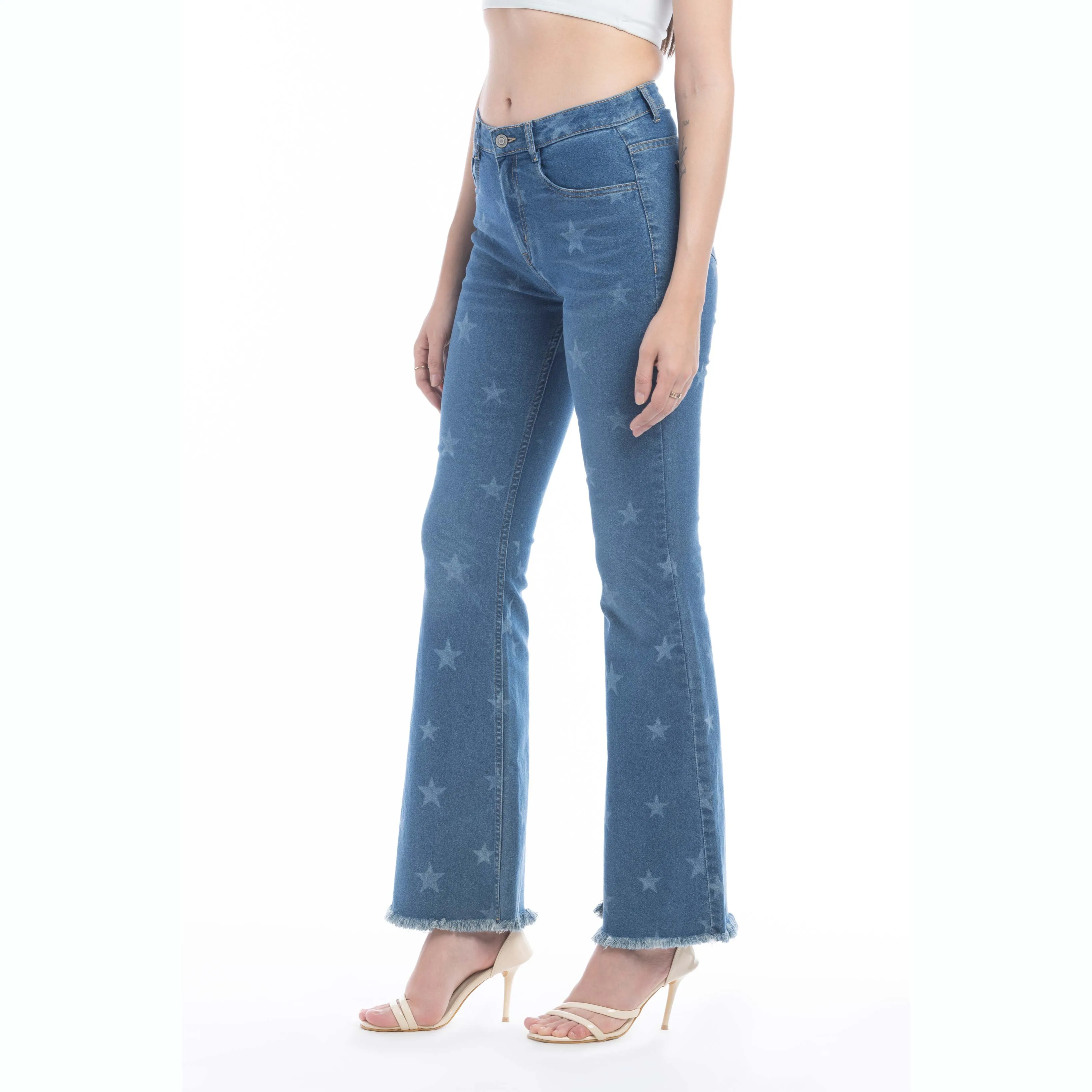 Shiloh Stars Flared Leg Jeans sold by Myra Bag product image thumbnail 4