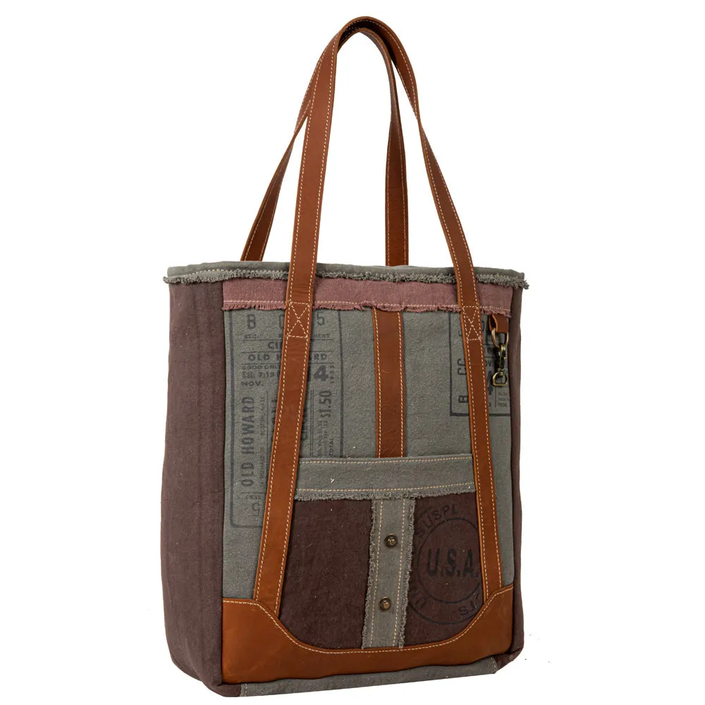Hamilton Trimmed Tote Bag sold by Myra Bag product image thumbnail 2