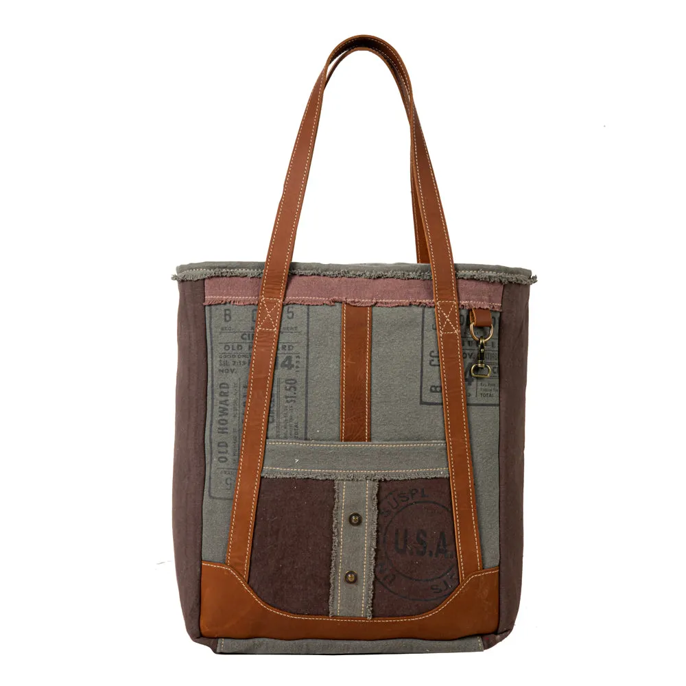 Hamilton Trimmed Tote Bag sold by Myra Bag