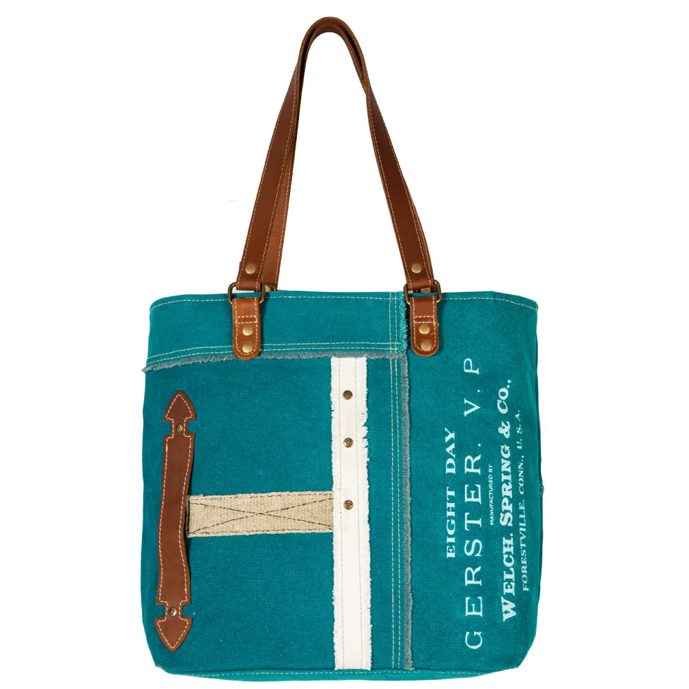 Countryside Connections Patchwork Tote Bag sold by Myra Bag product image thumbnail 5