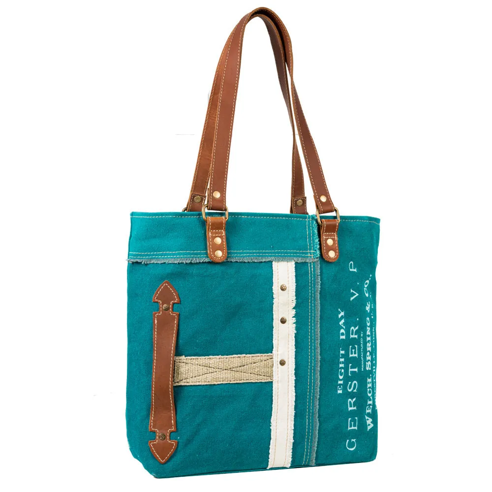 Countryside Connections Patchwork Tote Bag sold by Myra Bag product image thumbnail 2