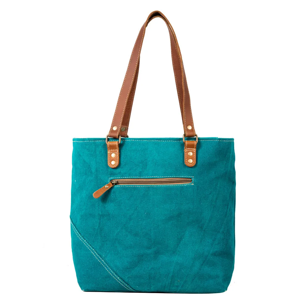 Countryside Connections Patchwork Tote Bag sold by Myra Bag product image thumbnail 3