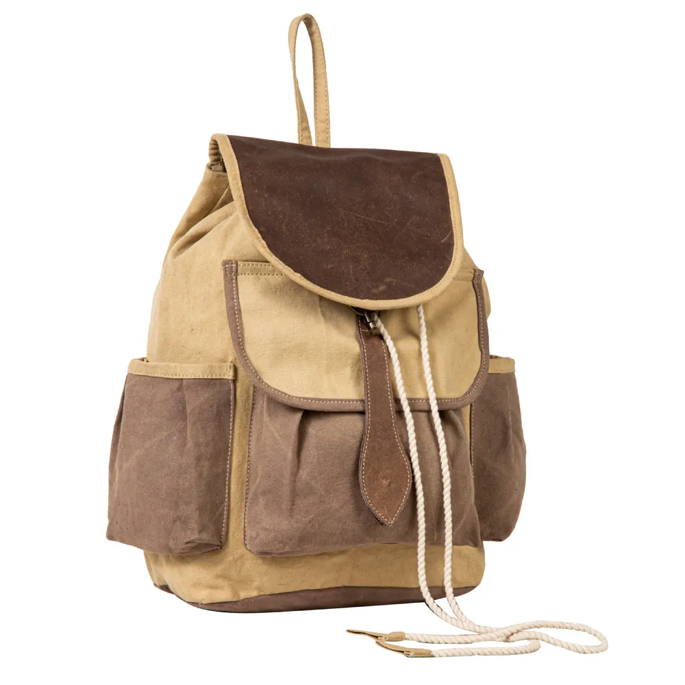 Chesternut Journey Canvas Backpack Bag sold by Myra Bag product image thumbnail 2
