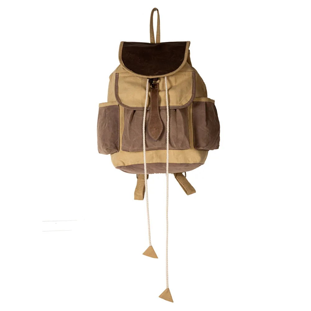 Chesternut Journey Canvas Backpack Bag sold by Myra Bag product image thumbnail 3