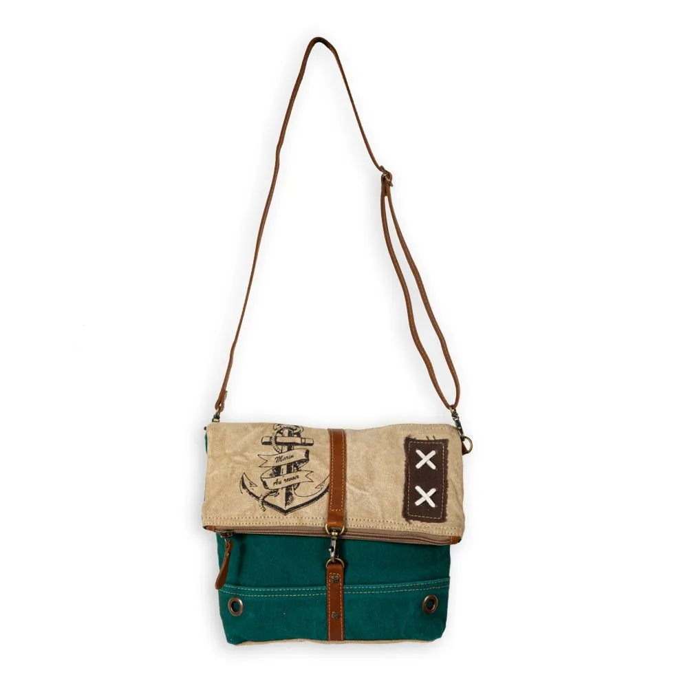 Burlander Patch Teal Small & Crossbody Bag sold by Myra Bag product image thumbnail 4