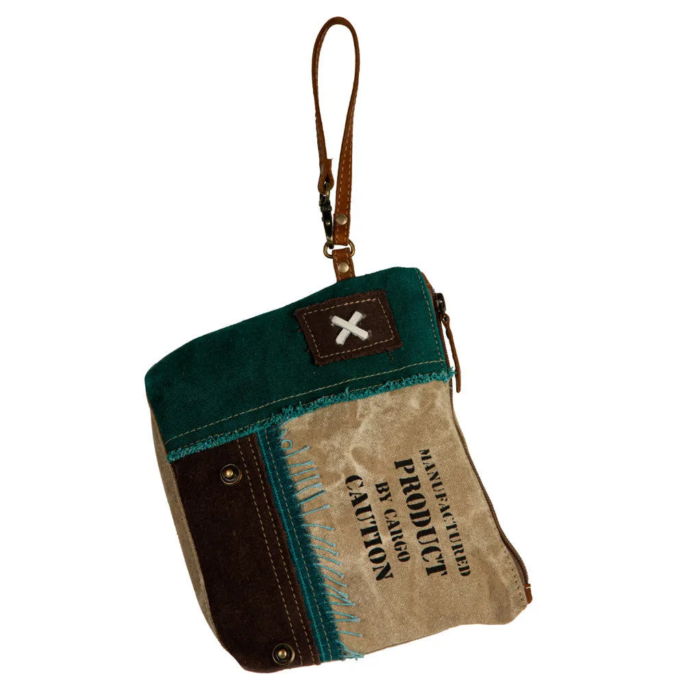 Burlander Patch Teal Pouch sold by Myra Bag product image thumbnail 4