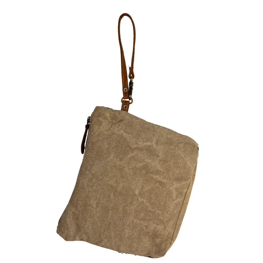 Burlander Patch Teal Pouch sold by Myra Bag product image thumbnail 5