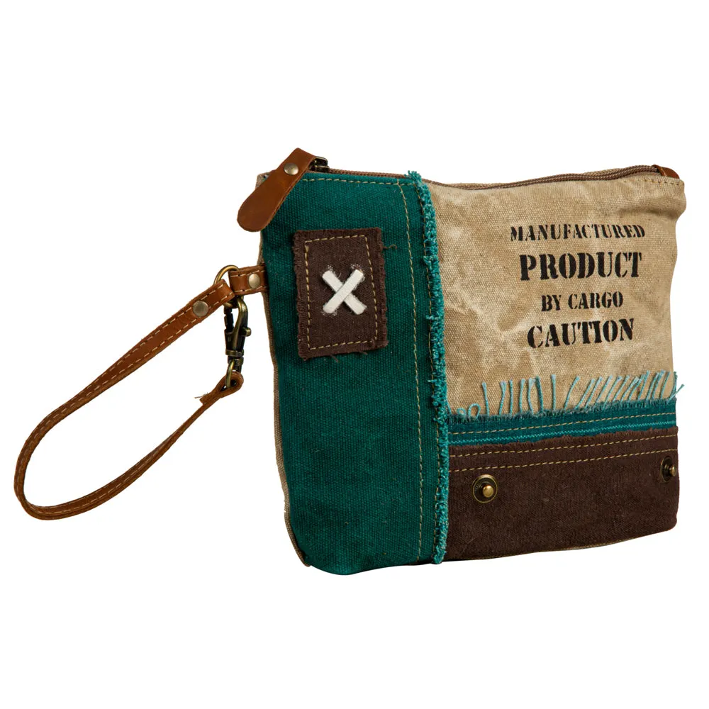 Burlander Patch Teal Pouch sold by Myra Bag product image thumbnail 2