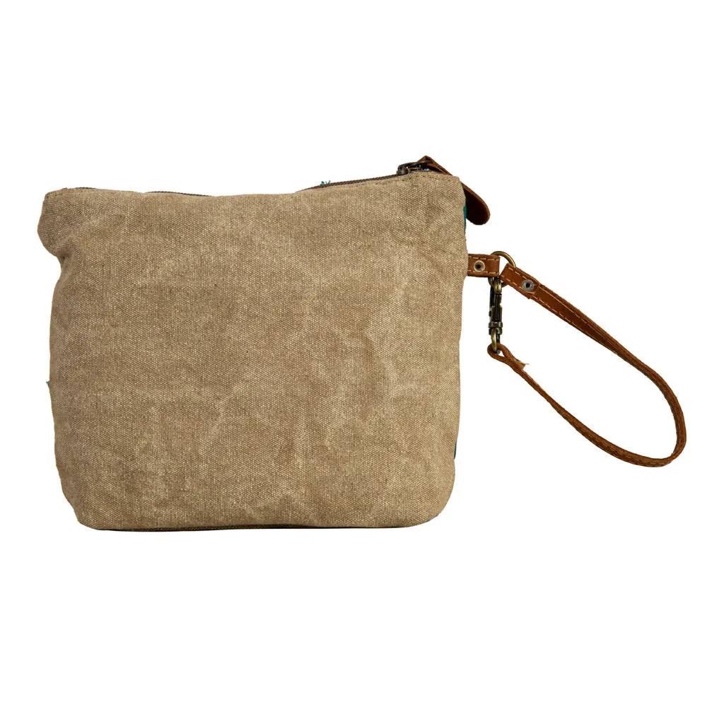 Burlander Patch Teal Pouch sold by Myra Bag product image thumbnail 3