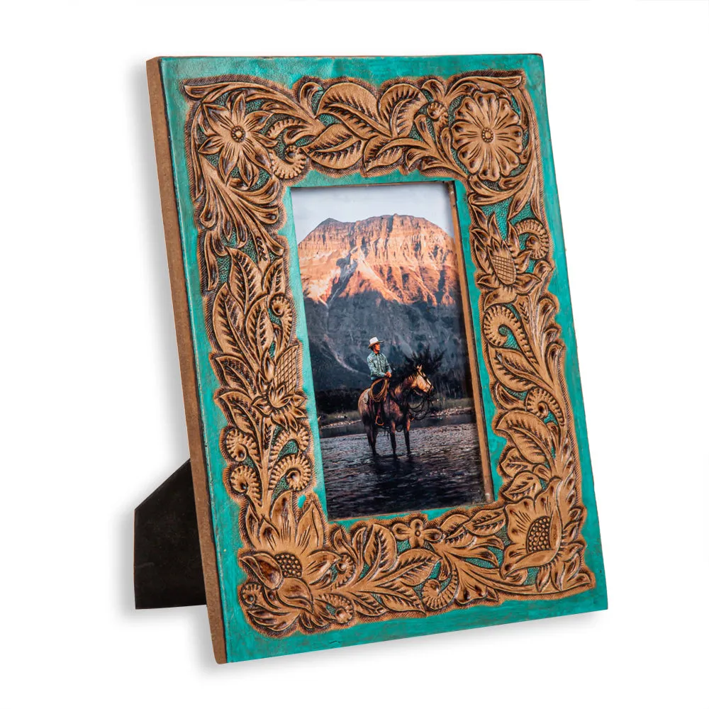 Time of Traditions Hand-Tooled Photo Frame sold by Myra Bag product image thumbnail 2