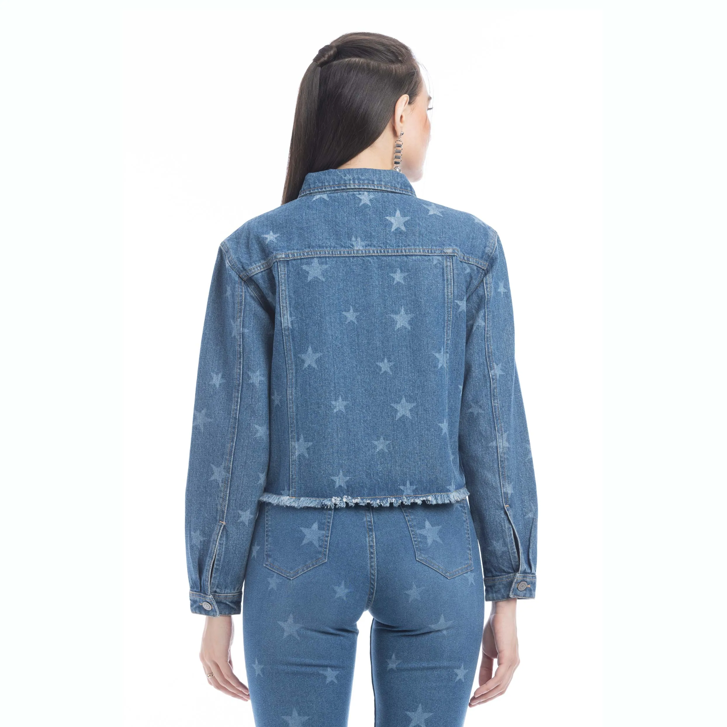 Shiloh Stars Denim Jacket sold by Myra Bag product image thumbnail 2