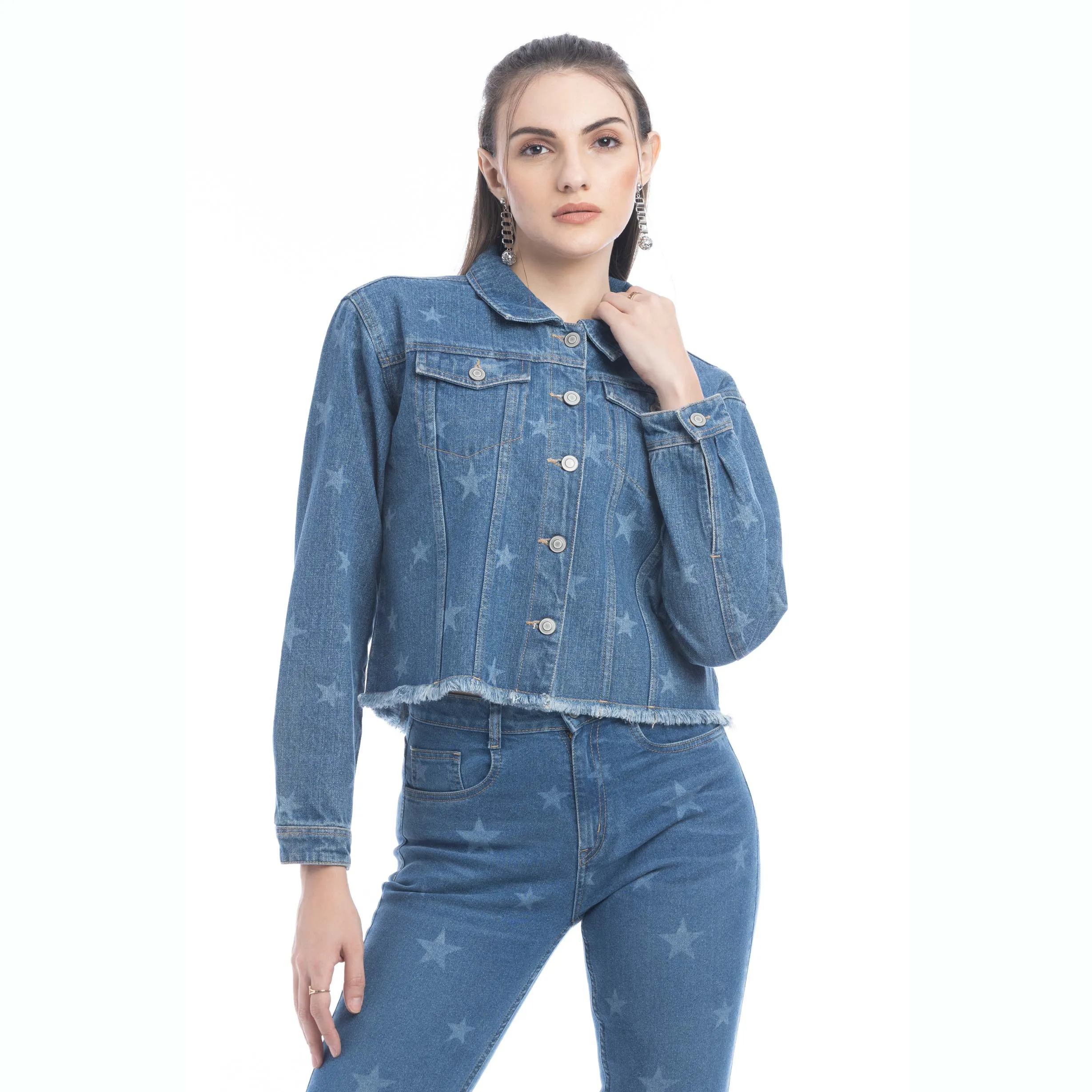 Shiloh Stars Denim Jacket sold by Myra Bag product image thumbnail 3