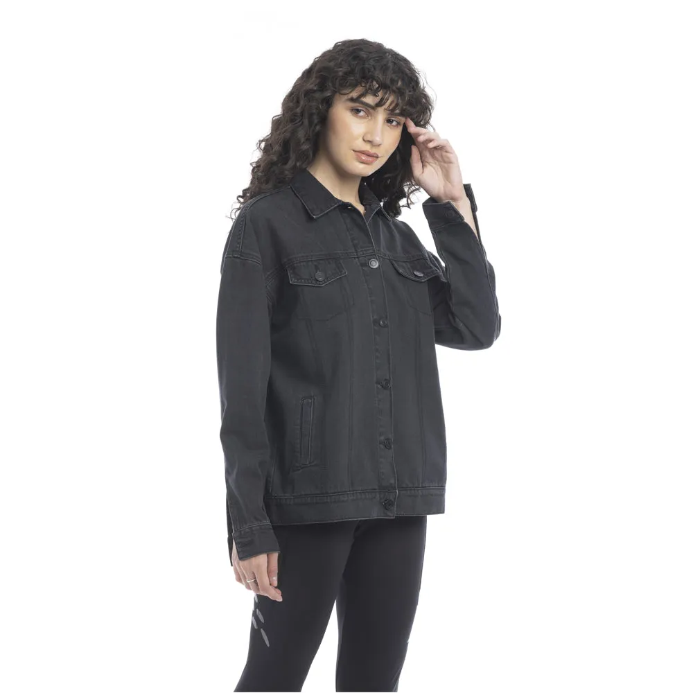 Veronica Black Denim Jacket sold by Myra Bag product image thumbnail 4