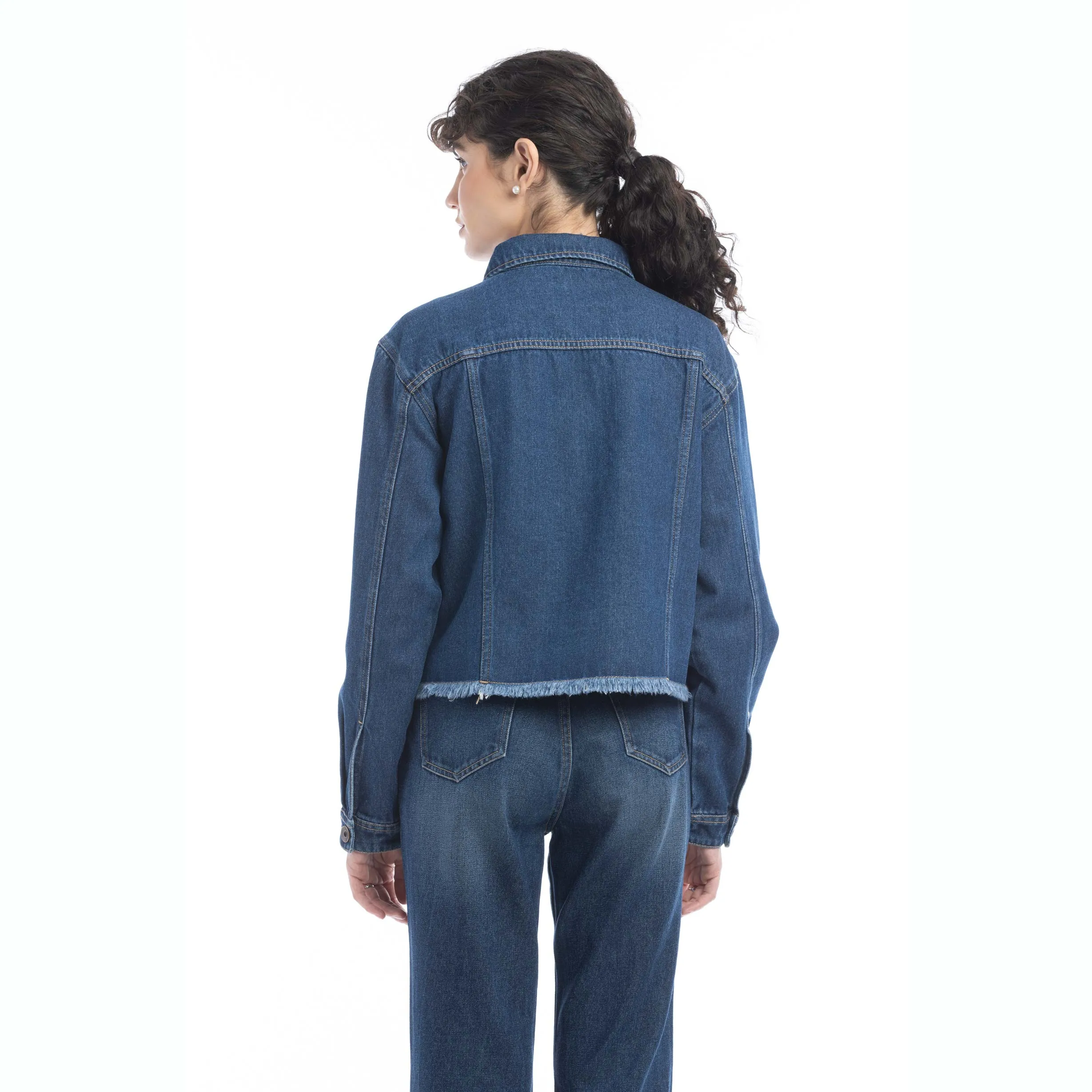Azalea Prairie Cactus Accent Denim Jacket sold by Myra Bag product image thumbnail 4