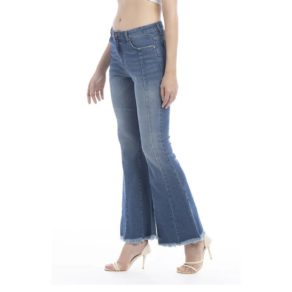 Viviana Length Stitch Accent Flared Leg Jeans sold by Myra Bag product image thumbnail 3
