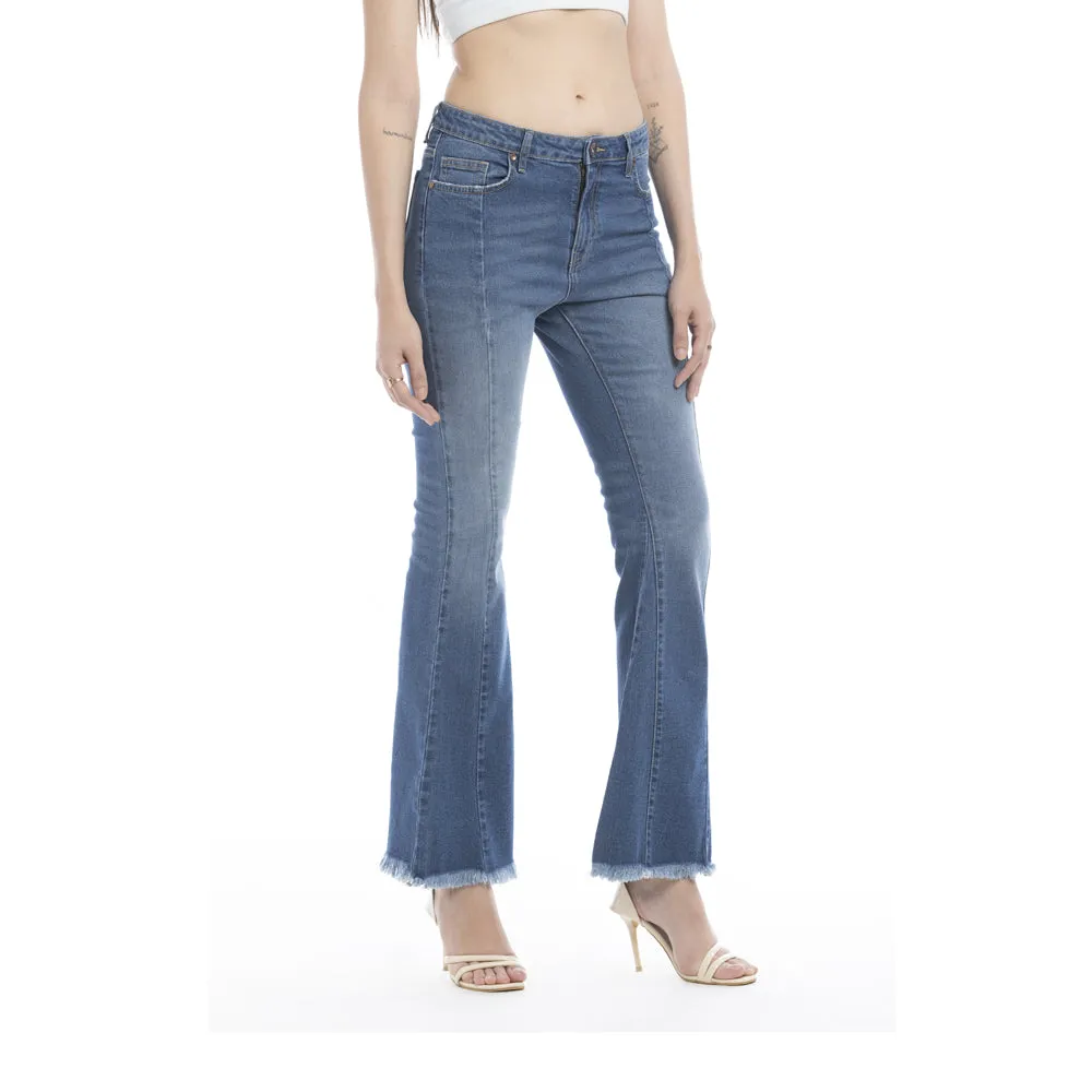 Viviana Length Stitch Accent Flared Leg Jeans sold by Myra Bag product image thumbnail 4