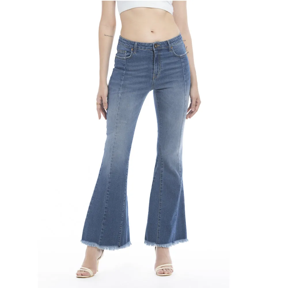 Viviana Length Stitch Accent Flared Leg Jeans sold by Myra Bag product image thumbnail 2