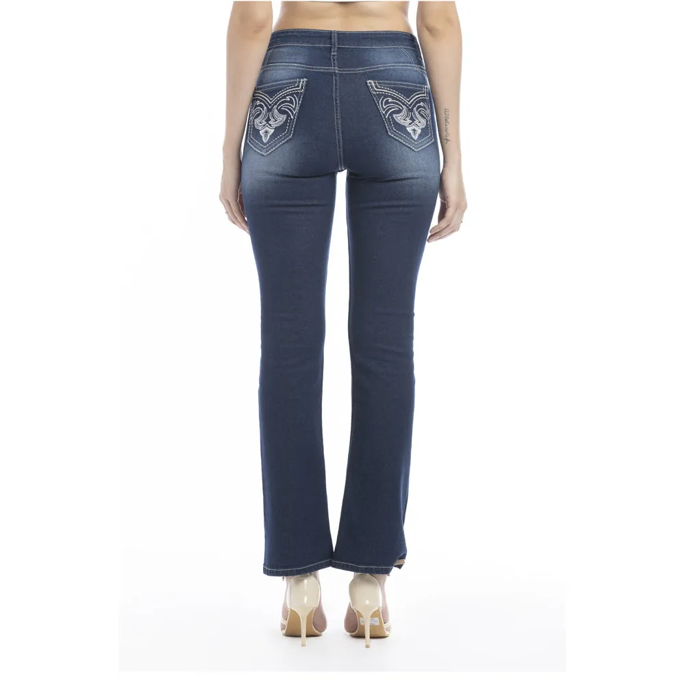 Skye Classic Acid Wash Wide Leg Jeans sold by Myra Bag product image thumbnail 4