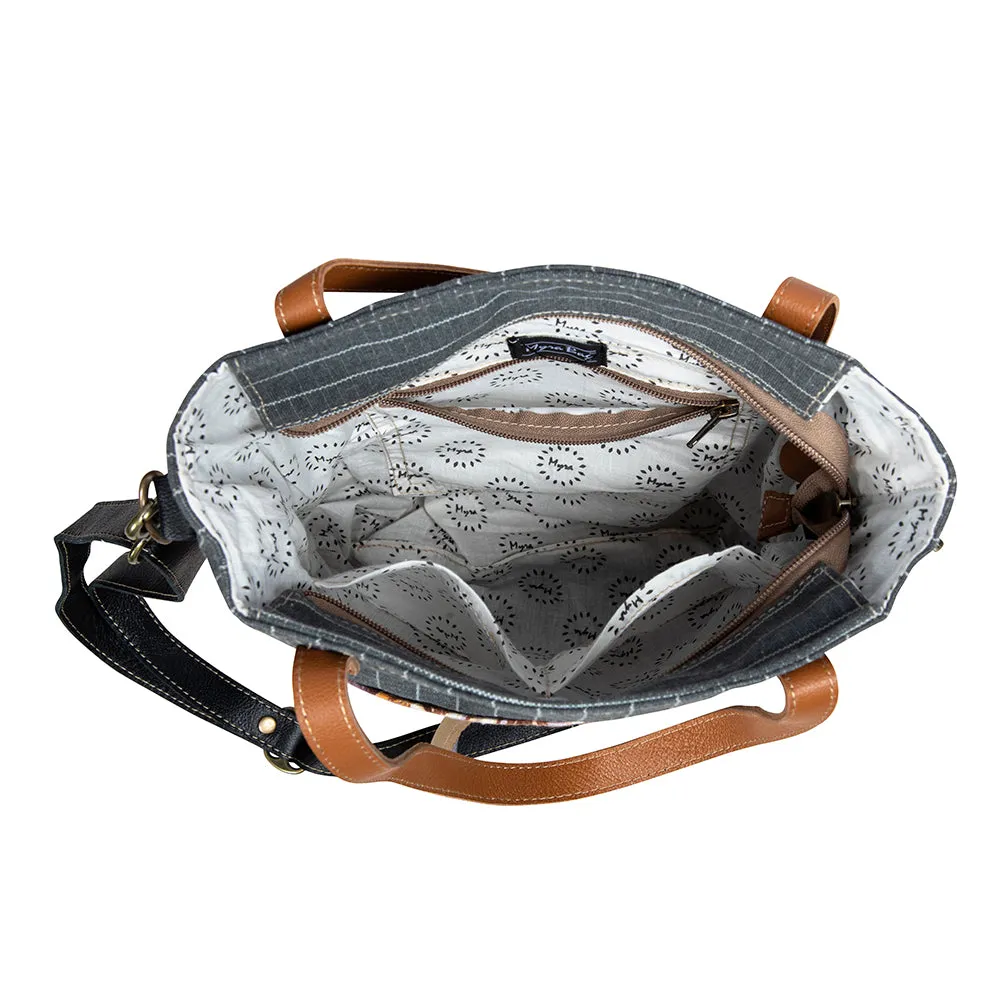 Peonie's Pleasure Tote Bag sold by Myra Bag product image thumbnail 4