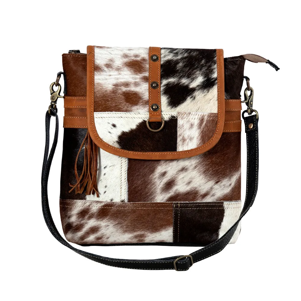 Tyler Ridge Leather Hairon Bag sold by Myra Bag