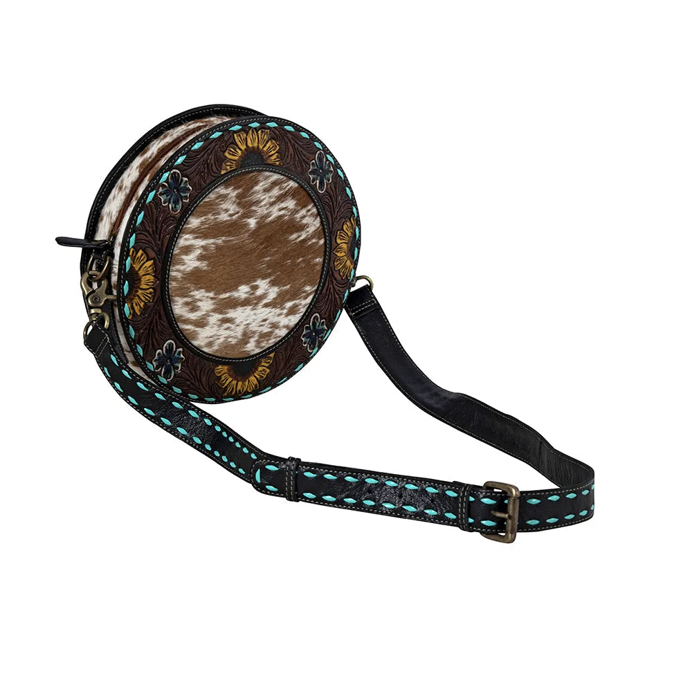 Sunflower Sunrise Round Bag sold by Myra Bag product image thumbnail 2