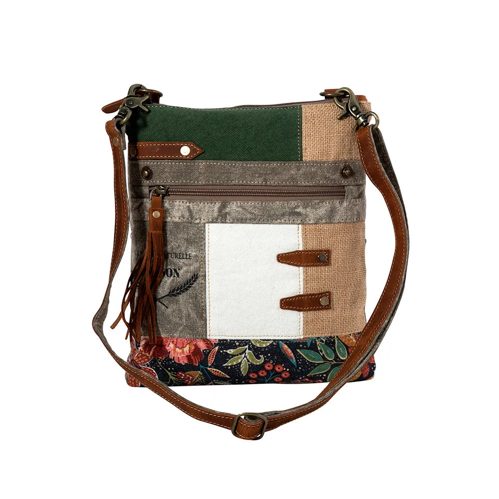Boulangerie Floral Trim Crossbody Bag sold by Myra Bag