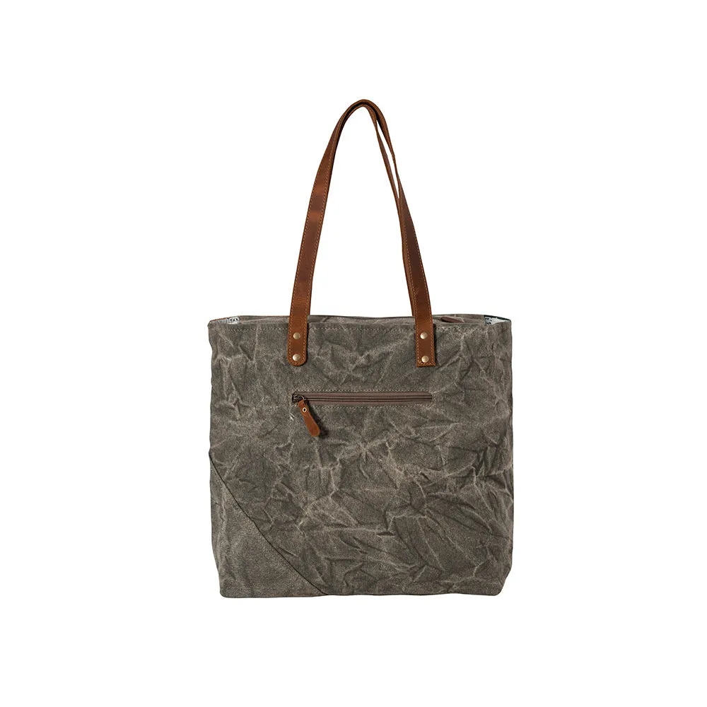 Boulangerie Floral Trim Tote Bag sold by Myra Bag product image thumbnail 3