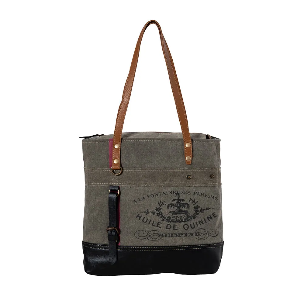 Fontaine de Parfums Gray Tote Bag sold by Myra Bag