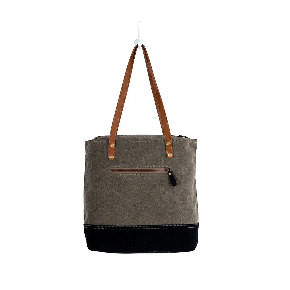 Fontaine de Parfums Gray Tote Bag sold by Myra Bag product image thumbnail 5