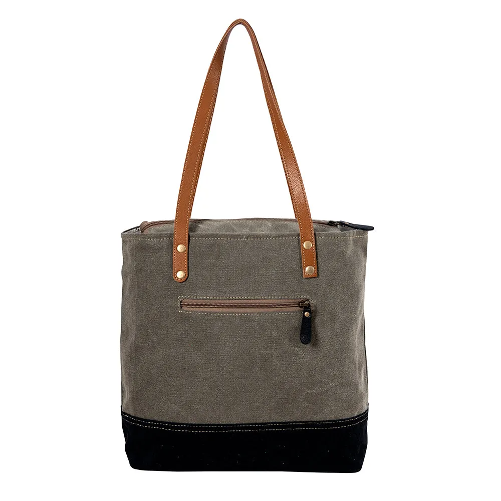 Fontaine de Parfums Gray Tote Bag sold by Myra Bag product image thumbnail 3